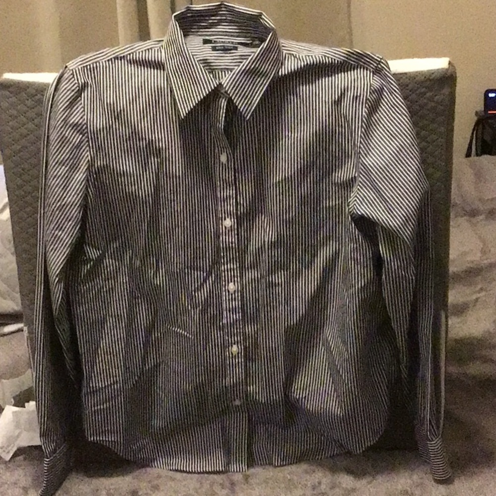 Women’s Ralph Lauren Black Striped Shirt